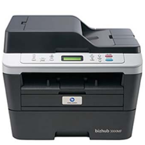 柯尼卡美能达/KONICA MINOLTA bizhub 3000MF 黑白激光/鼓粉分离/A4/多功能一体机